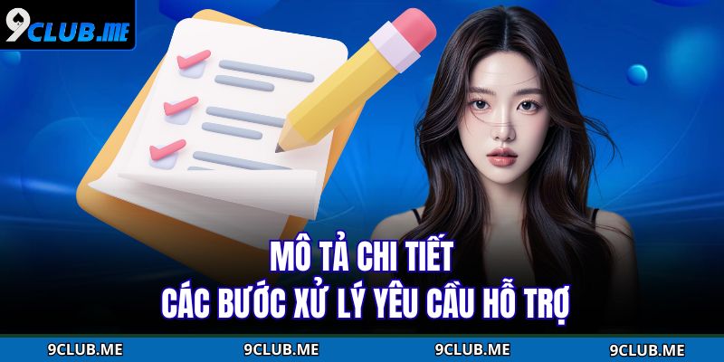 Mô tả chi tiết các bước xử lý yêu cầu hỗ trợ